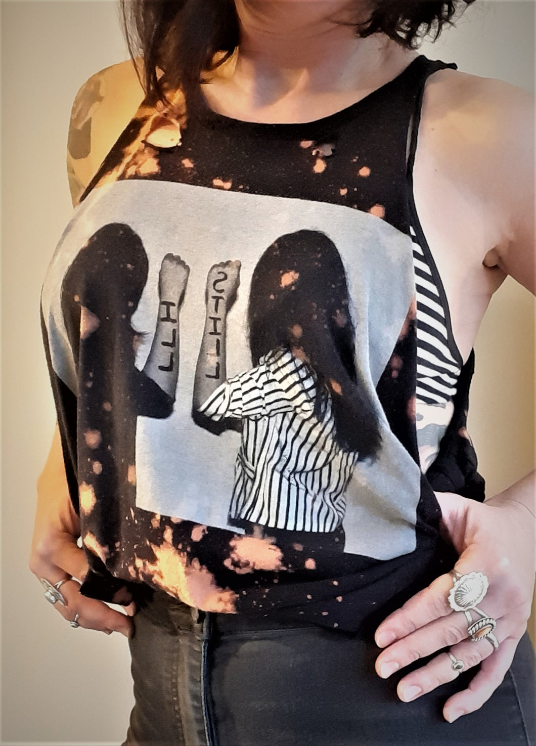 STILL ILL Distressed Tank Top