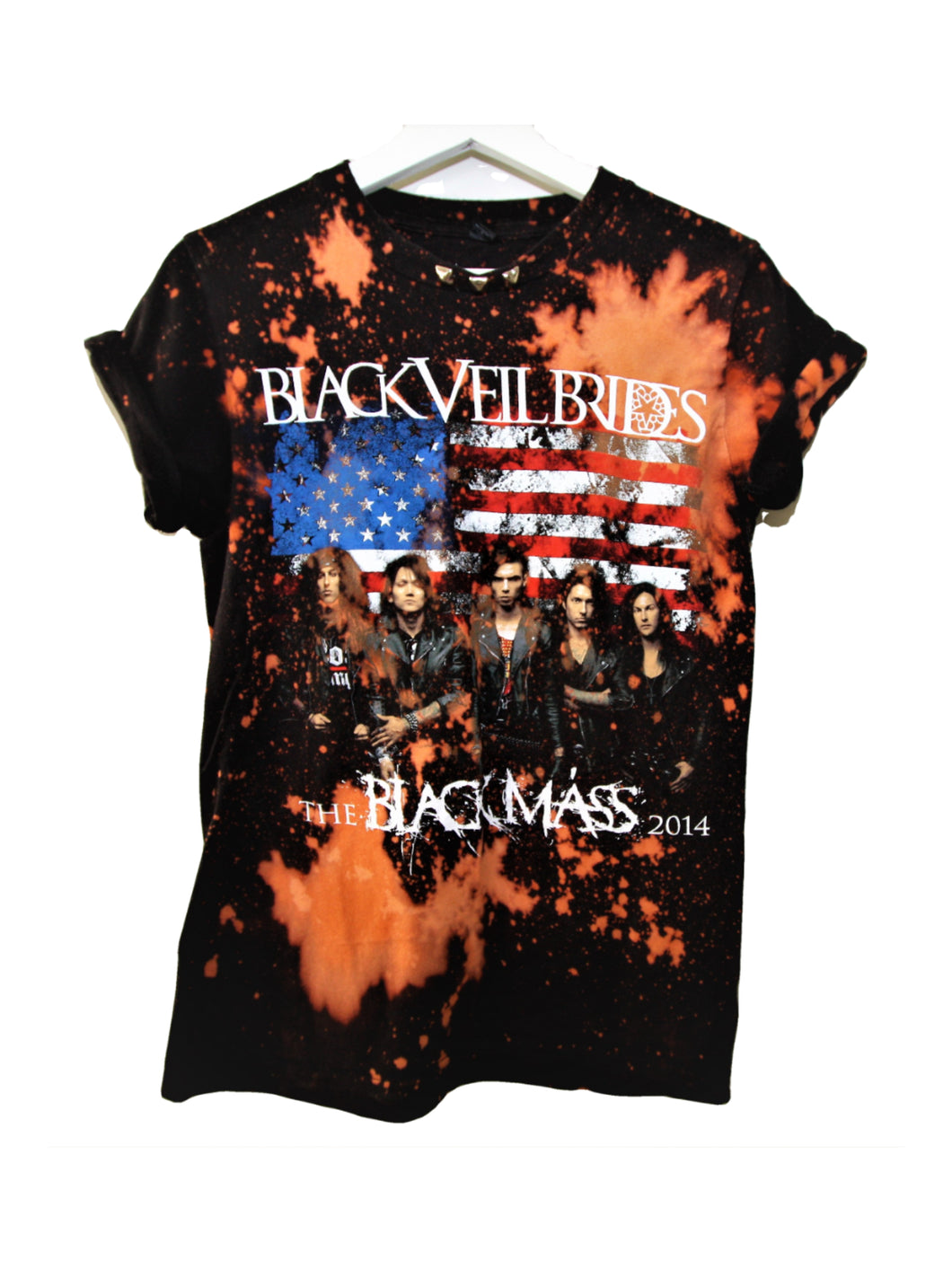 Black Veil Brides - The Black Mass 2014 Tour Distressed Band Tee