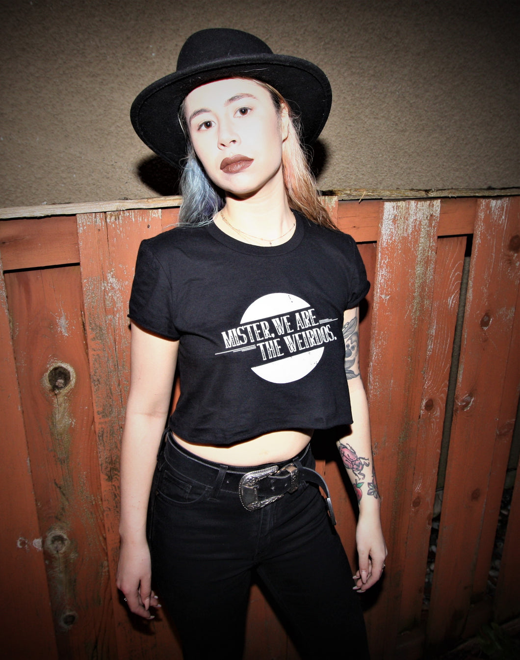 Mister, We Are the Weirdos - Branded Crop Top