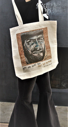 Clint Eastwood Canvas Tote Bag