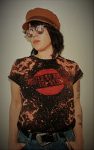 Load image into Gallery viewer, Mister, We Are the Weirdos Distressed Crop Top with Vintage Red Logo