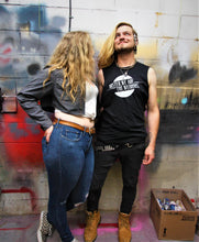 Load image into Gallery viewer, Mister, We Are the Weirdos Upcycled Black Tank