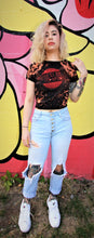 Load image into Gallery viewer, Mister, We Are the Weirdos Distressed Crop Top with Vintage Red Logo