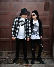 Load image into Gallery viewer, Mister, We Are the Weirdos Upcycled White Tank