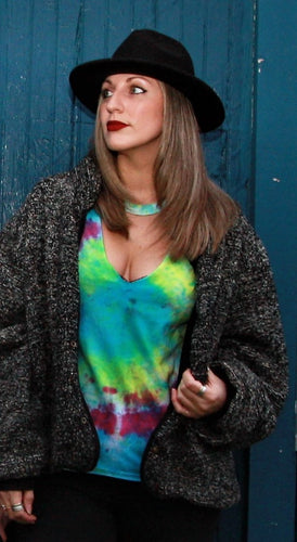 Weirdos Confetti Tee with Front Cut Out