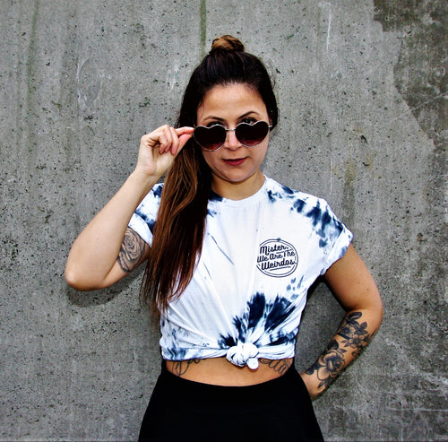 Nothing's Ever Black & White Classic Logo Tee