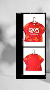 No 5 Orange Entertainment Lounge Reworked Crop Top