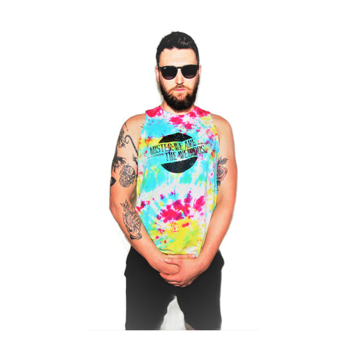 Upcycled Mister, We Are the Weirdos Confetti Cut Off Tank