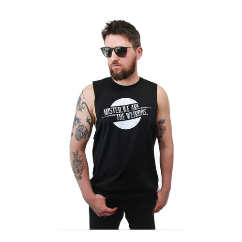 Mister, We Are the Weirdos Upcycled Black Tank